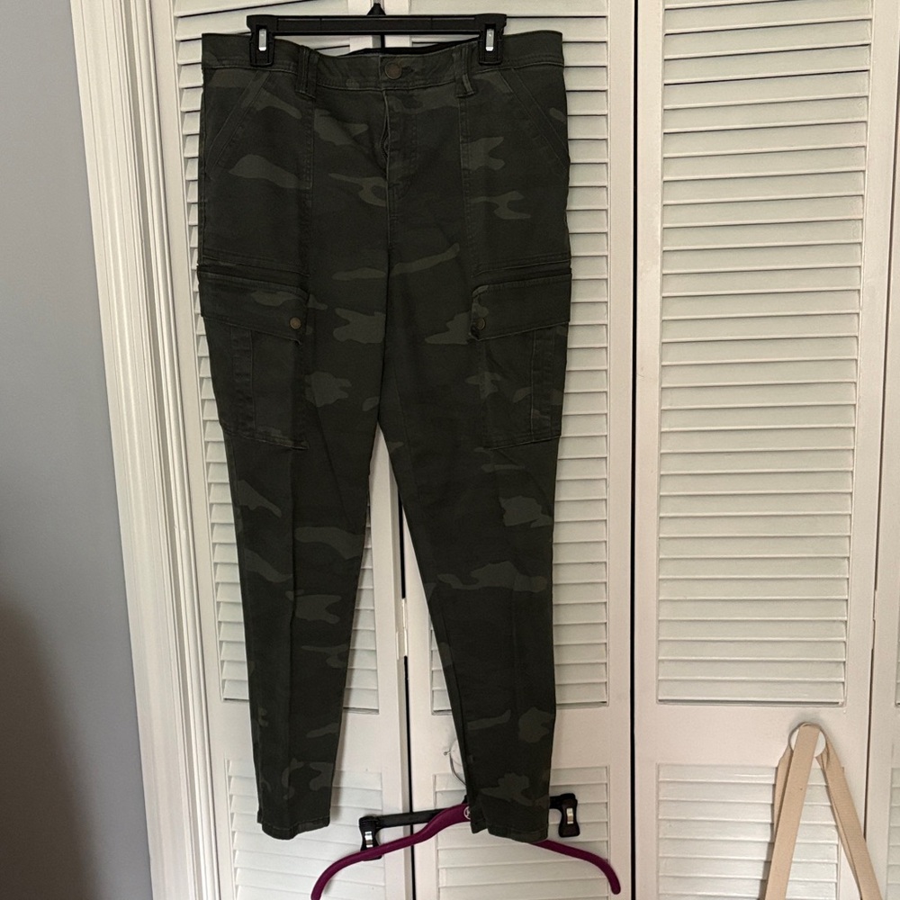 Democracy Green Camouflage Skinny Jeans